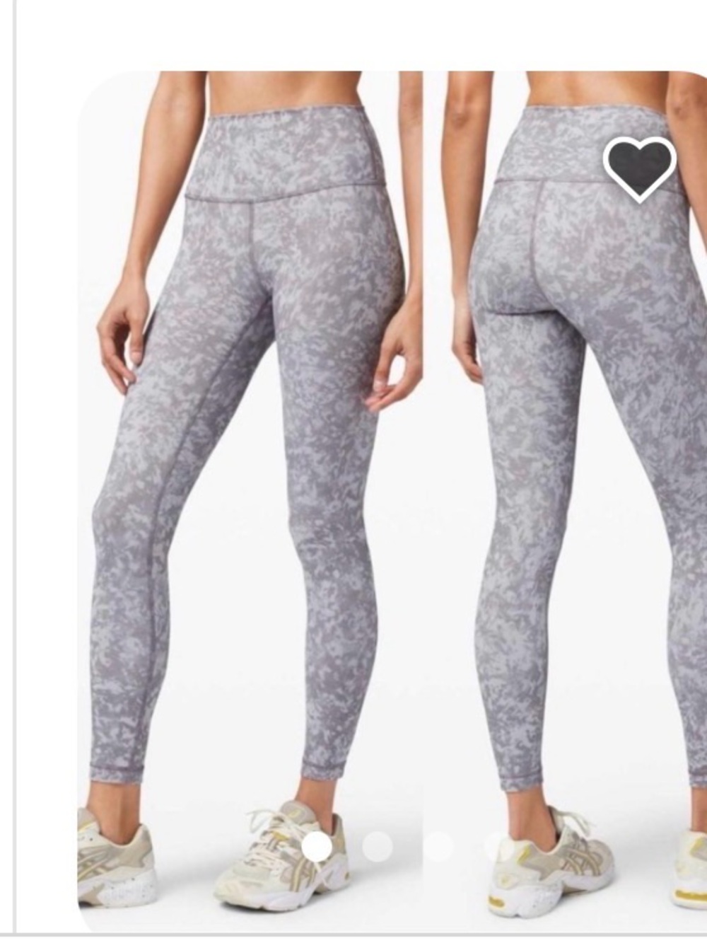 lululemon athletica Gray and Blush Printed Skirt